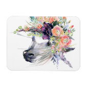 Floral Dprimed Unicorn Magneet (Horizontaal)