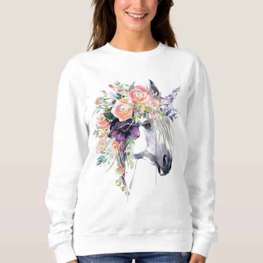 Floral Dprimed Unicorn Trui (Voorkant)