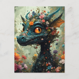 Floral Dragon Briefkaart
