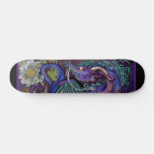 Floral Dragon Persoonlijk Skateboard (Horizontaal)