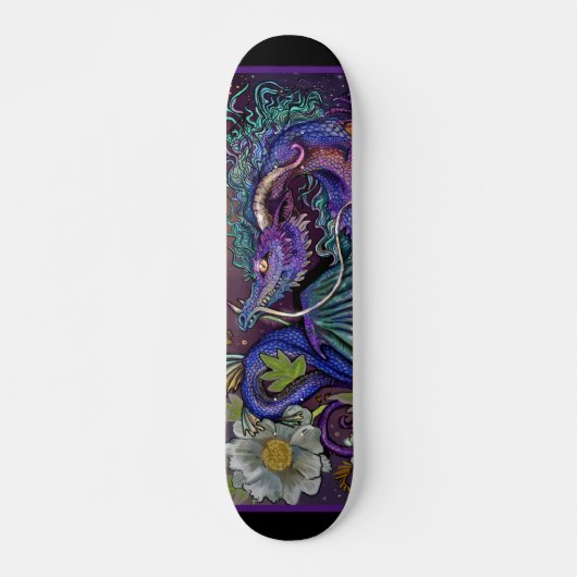 Floral Dragon Persoonlijk Skateboard (Voorkant)