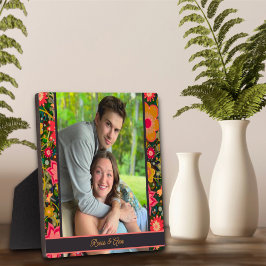 Floral Dragonfly foto Gepersonaliseerd namen Fotoplaat