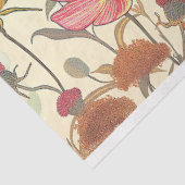 Floral Dragonfly Glas in lood Warm Whimsy Kleuren Tissuepapier (Detail)