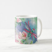 Floral Dragonfly Koffiemok (Voorkant rechts)