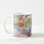 Floral Dragonfly Koffiemok (Links)