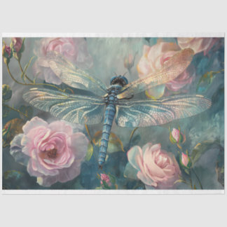 Floral Dragonfly Pastel ETHERISCHE grillig Tissuepapier