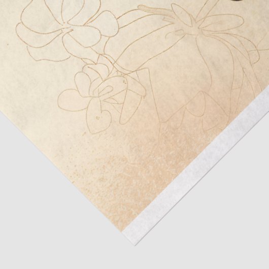 Floral Dragonfly Pastel ETHERISCHE grillig Tissuepapier (Detail)