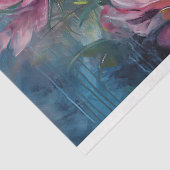 Floral Dragonfly Pastel ETHERISCHE grillig Tissuepapier (Detail)