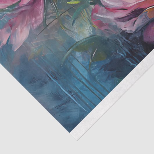 Floral Dragonfly Pastel ETHERISCHE grillig Tissuepapier (Detail)