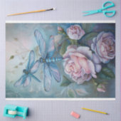 Floral Dragonfly Pastel ETHERISCHE grillig Tissuepapier (Craft)