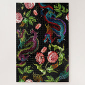 Floral Dragons Legpuzzel (Verticaal)