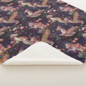 Floral Dragons Sherpa Deken (3/4)