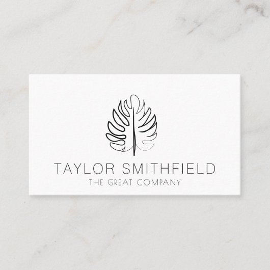 Floral Drawing Visitekaartje (Voorkant)