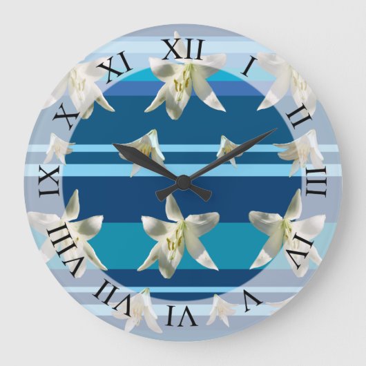 Floral Dream Art Wall Clock Grote Klok (Voorkant)
