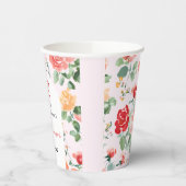 Floral Dream Baby Shower  Papieren Bekers (Links)