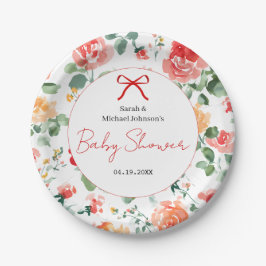 Floral Dream Baby Shower  Papieren Bordje