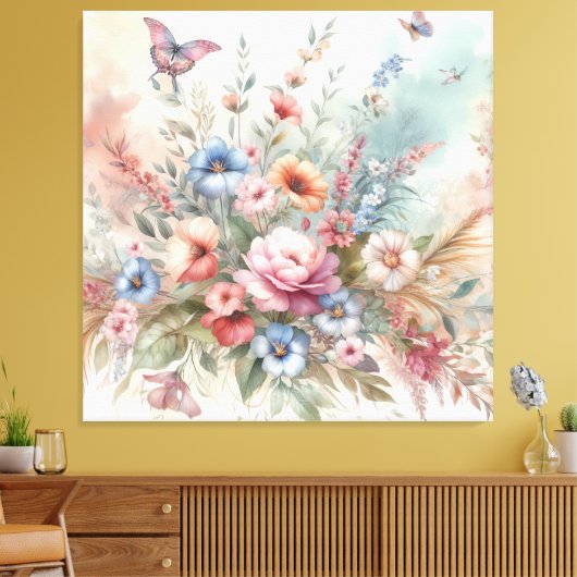 Floral Dream Canvas Afdruk (Insitu (Woonkamer))