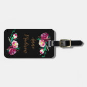 Floral Dream Custom Bagagelabels (Voorkant horizontaal)