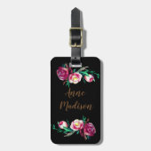 Floral Dream Custom Bagagelabels (Voorkant verticaal)