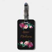 Floral Dream Custom Bagagelabels (Achterkant verticaal)