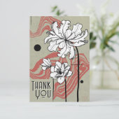 Floral Dream Dank je wel kaart (Staand voorkant)