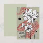 Floral Dream Dank je wel kaart (Voorkant / Achterkant)