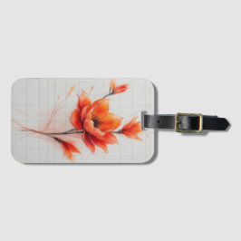 Floral Dream Design Elegante bloem Bagagelabel