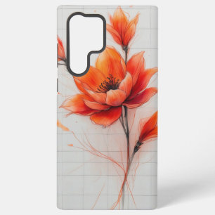 Floral Dream Design Elegante bloem Samsung Galaxy Hoesje