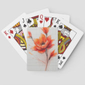 Floral Dream Design Elegante kunst Pokerkaarten (Achterkant)