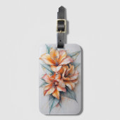 Floral Dream Design Levendig artwork Bagagelabel (Voorkant (verticaal))