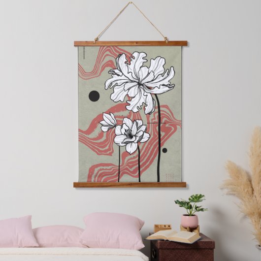 Floral Dream Hangend Wandkleed (Slaapkamer)