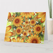 Floral Dream, Modern Abstract Flower Fractal Art