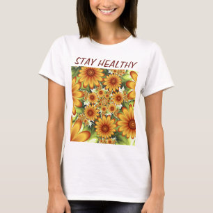 Floral Dream, Modern Abstracte aanjager Fractal Te T-shirt