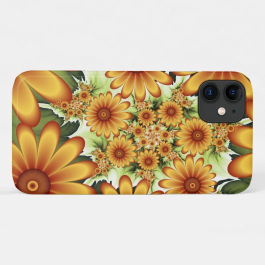 Floral Dream, Moderne Abstracte bloem Fractal Art Case-Mate iPhone Case (Achterkant (horizontaal))