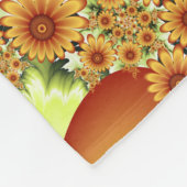 Floral Dream, Moderne Abstracte bloem Fractal Art Fleece Deken (Hoek)