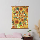 Floral Dream, Moderne Abstracte bloem Fractal Art Hangend Wandkleed (Slaapkamer)