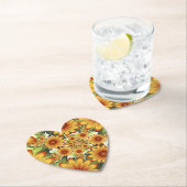 Floral Dream, Moderne Abstracte bloem Fractal Art Kartonnen Onderzetters (Insitu)