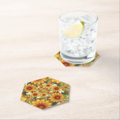 Floral Dream, Moderne Abstracte bloem Fractal Art Kartonnen Onderzetters (Insitu)