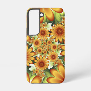 Floral Dream, Moderne Abstracte bloem Fractal Art Samsung Galaxy Hoesje
