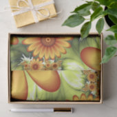 Floral Dream, Moderne Abstracte bloem Fractal Art Tissuepapier (Geschenk)