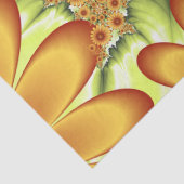 Floral Dream, Moderne Abstracte bloem Fractal Art Tissuepapier (Detail)