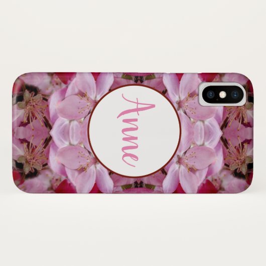Floral Dream Monogram iPhone Case (Achterkant (horizontaal))