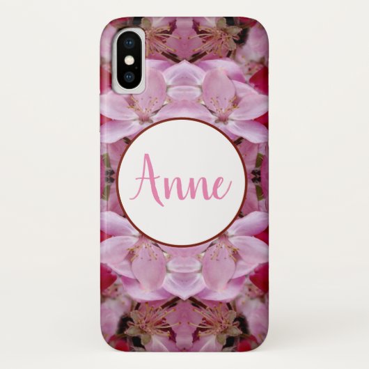 Floral Dream Monogram iPhone Case (Achterkant)
