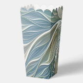 Floral Dream Pattern Abstract Blue Khaki Fractal Bedankdoosjes (Achterkant)