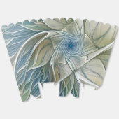 Floral Dream Pattern Abstract Blue Khaki Fractal Bedankdoosjes (Ongevouwen)