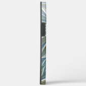 Floral Dream Pattern Abstract Blue Khaki Fractal Case-Mate iPhone Case (Achterkant / Rechts)