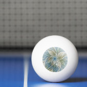 Floral Dream Pattern Abstract Blue Khaki Fractal Pingpongbal (Net)