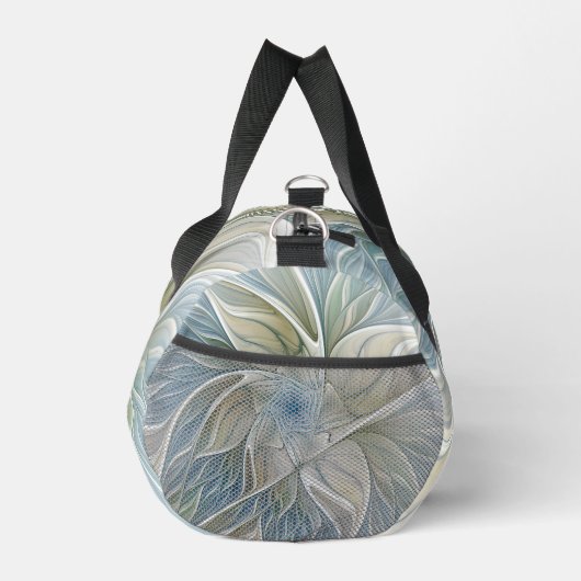 Floral Dream Pattern Abstract Blue Khaki Fractal Plunjezak (Rechts)