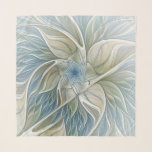 Floral Dream Pattern Abstract Blue Khaki Fractal Sjaal<br><div class="desc">Een moderne en abstracte Fantasevloer. Ontwerp voor uw sjaal en meer.</div>