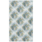 Floral Dream Pattern Abstract Blue Khaki Fractal Tafelkleed (Voorkant)